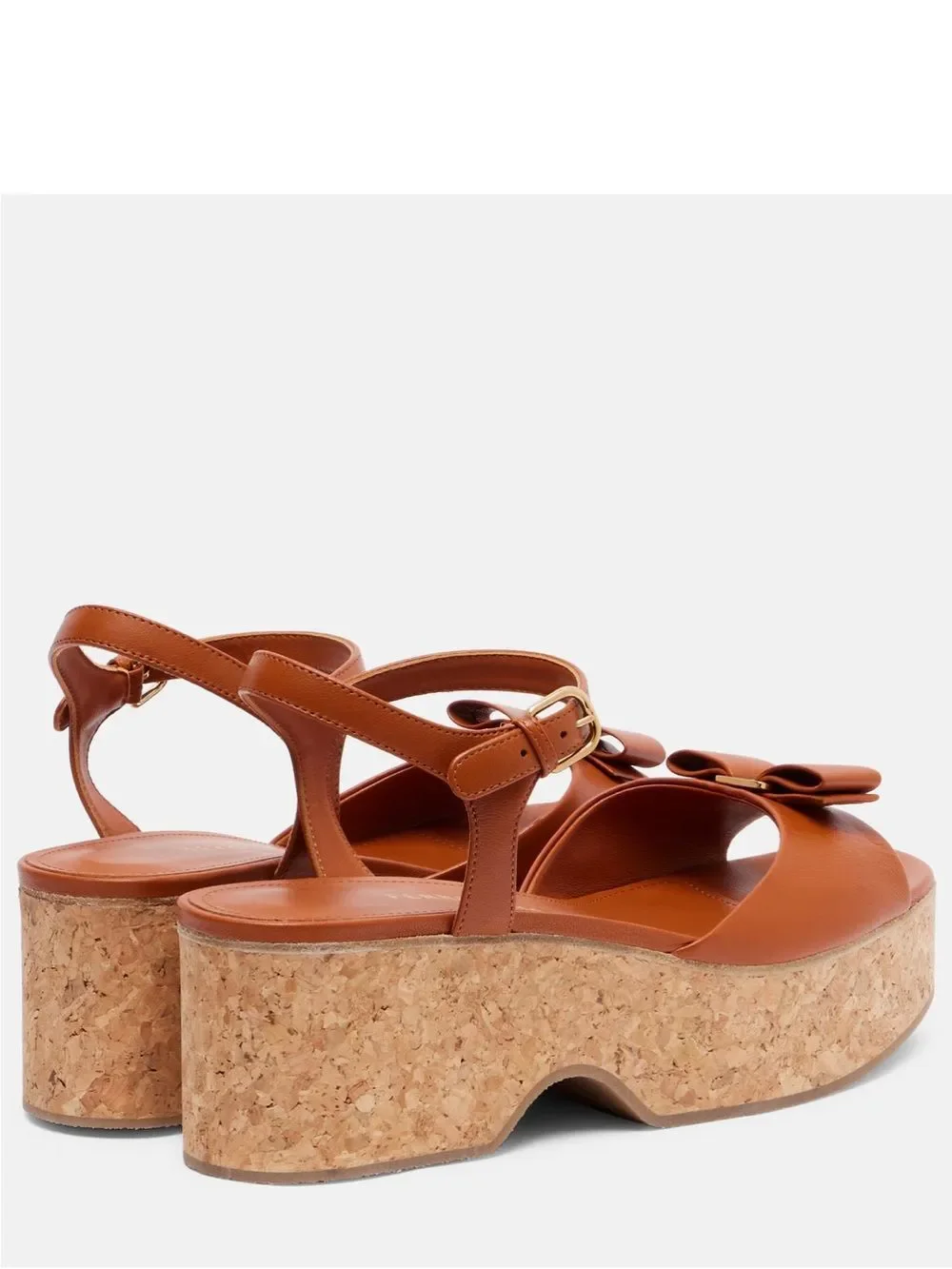 Ferragamo Selna leather wedge sandals Size 9.5C
